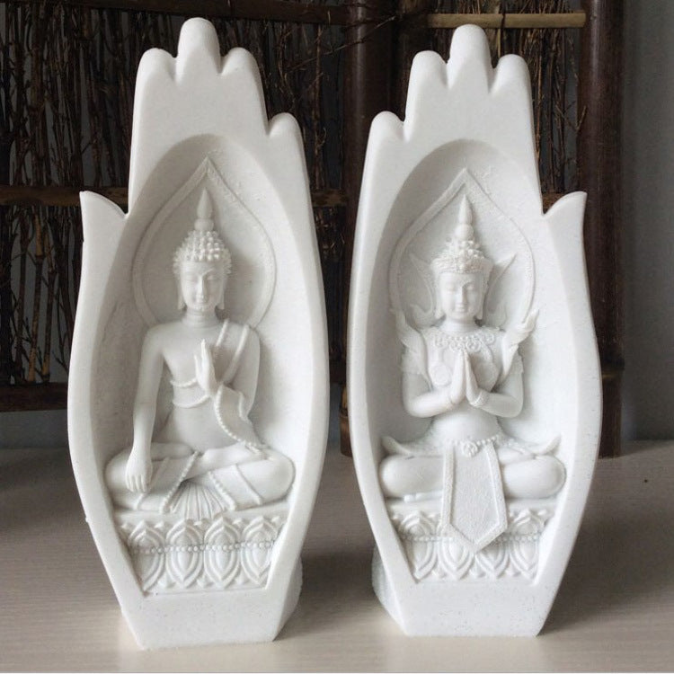 Creative Resin Buddha Hand Sculpture for Home Decor